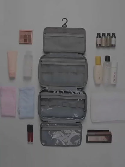 Beauty Case da Viaggio Appeso – Borsa Organizer Cosmetici Impermeabile, Porta Trucchi e Accessori da Toilette (27x18x13 cm)