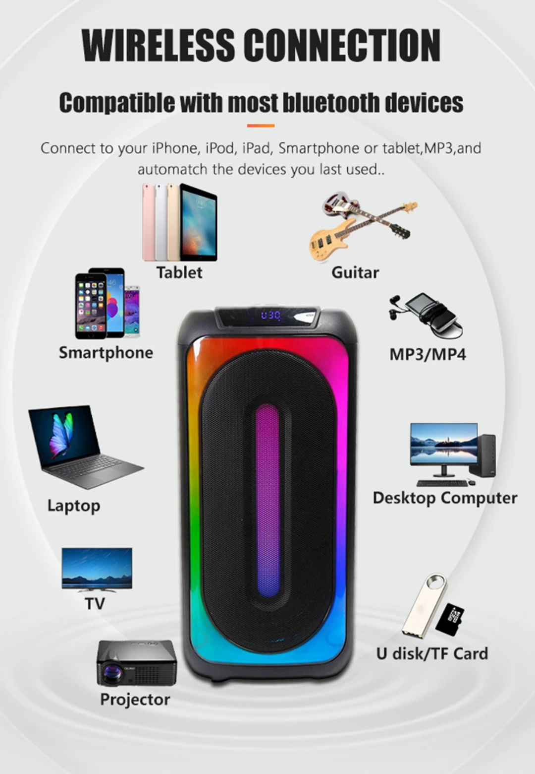 Wireless Bluetooth speaker - BDIT ACCESSORI